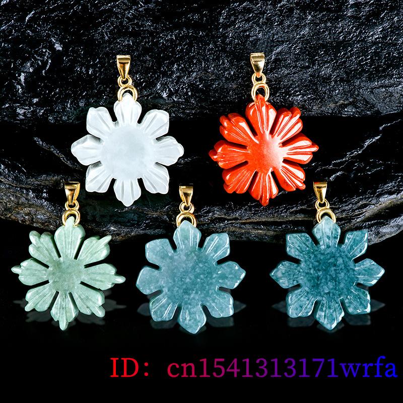 Myanmar Jade Sunflower Pendant - Necklaces 评论和价格