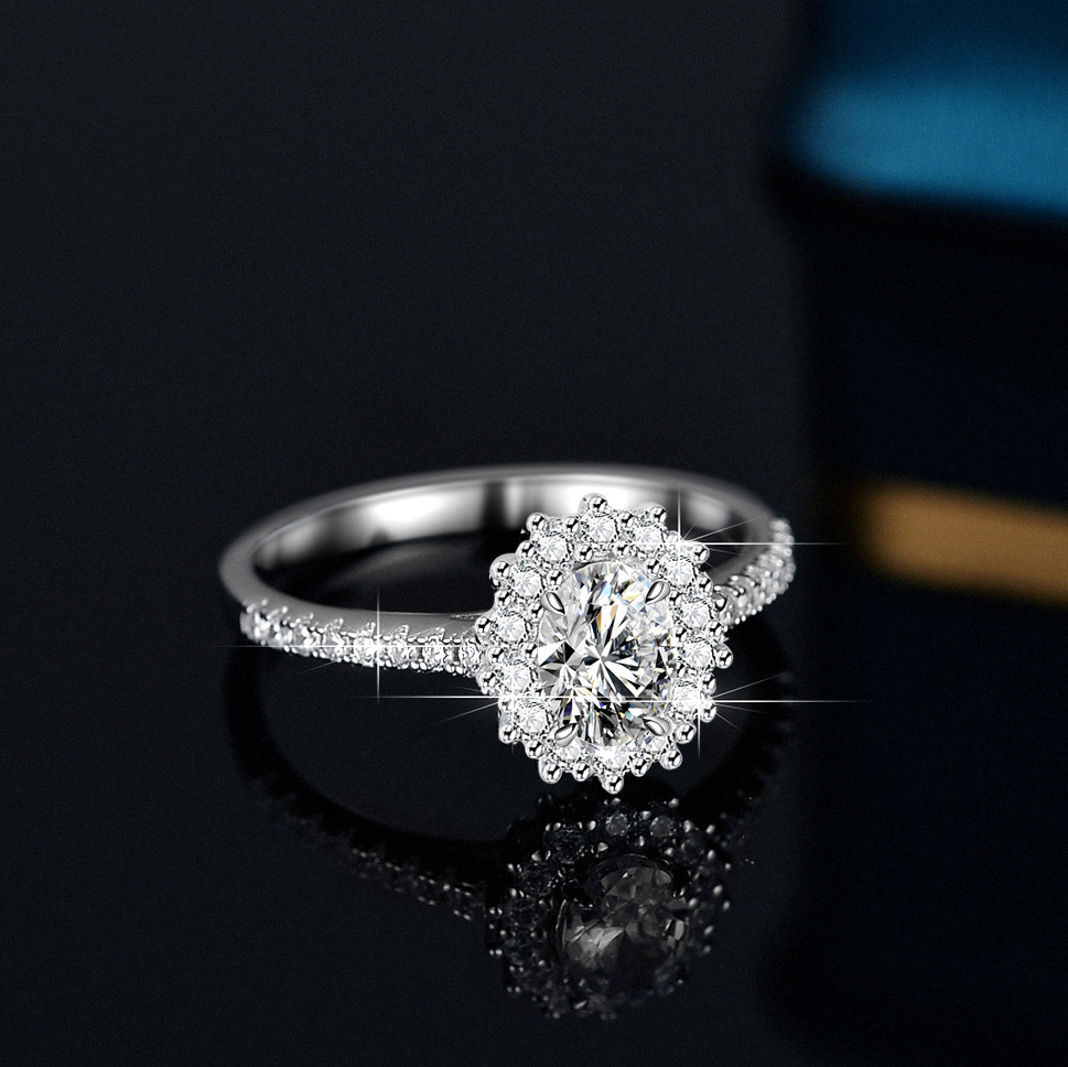 Alien Moissanite Ring for Wome - Moissanite Engagement Ring 1 Carat 评论和价格