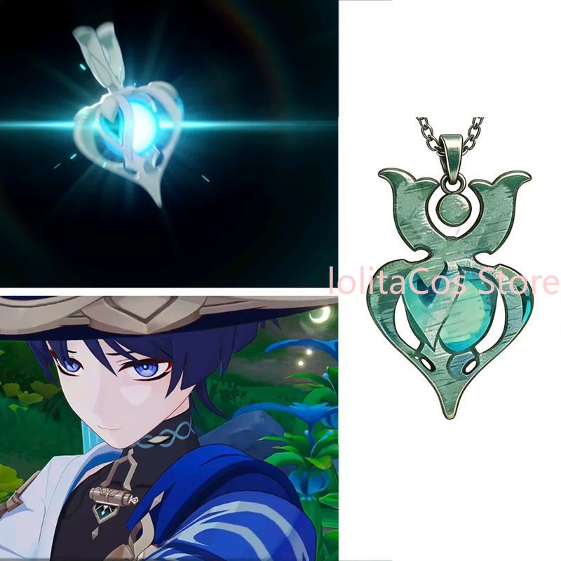 Genshin Impact Wanderer Metal  - Anime Pendant Necklace 评论和价格
