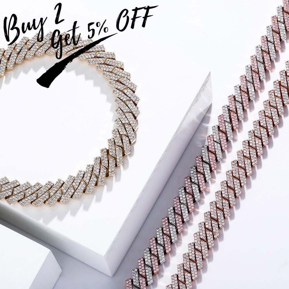 TOPGRILLZ 12mm/14mm Iced Micro - Cuban Link Chain 12Mm 评论和价格