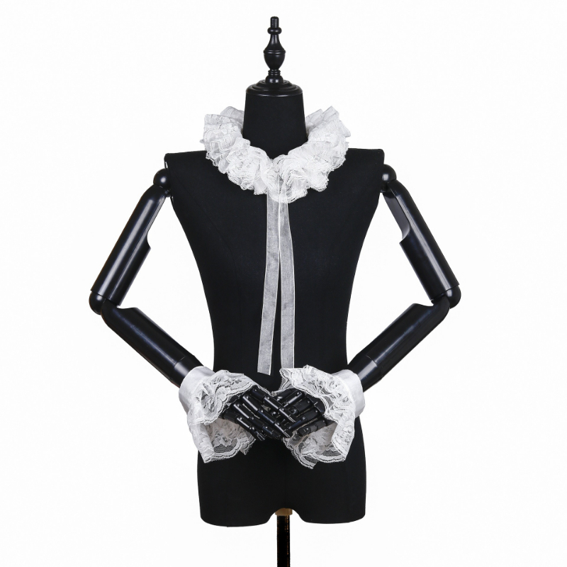 Vintage Lace Ruff Collar & Lac - Necklaces 评论和价格
