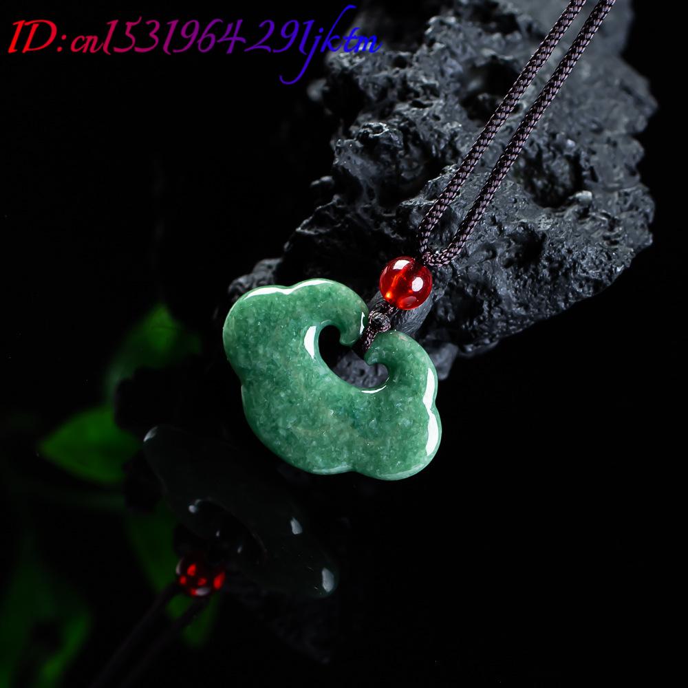 Natural Myanmar Jadeite Ruyi P - Necklaces 评论和价格